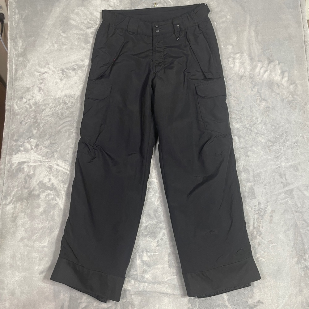 Polar Edge Snow Pants Mens M Silver Series Dominator Cargo Ski Black Excellent